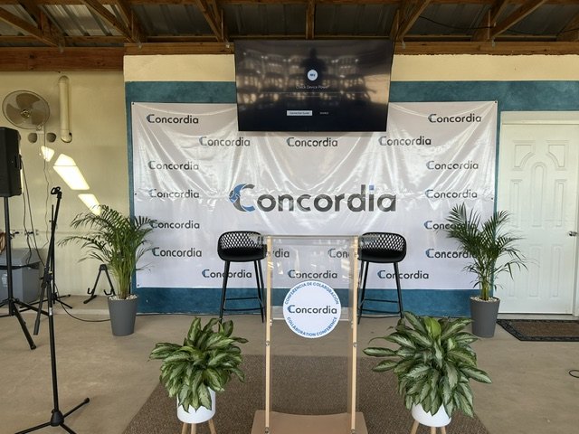 Speakers on the Concordia forum stage