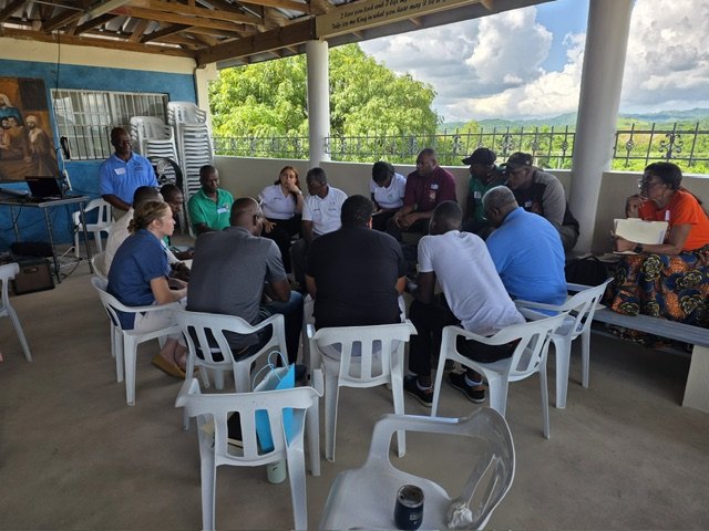 Leaders exchanging ideas around a Concordia roundtable